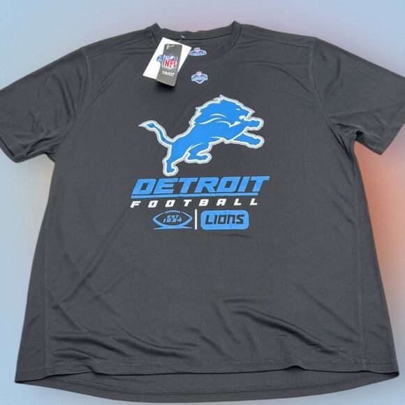 Detroit Lions Men's XL Black NFL COMBINE Performance T-Shirt - Picture 2 of 3